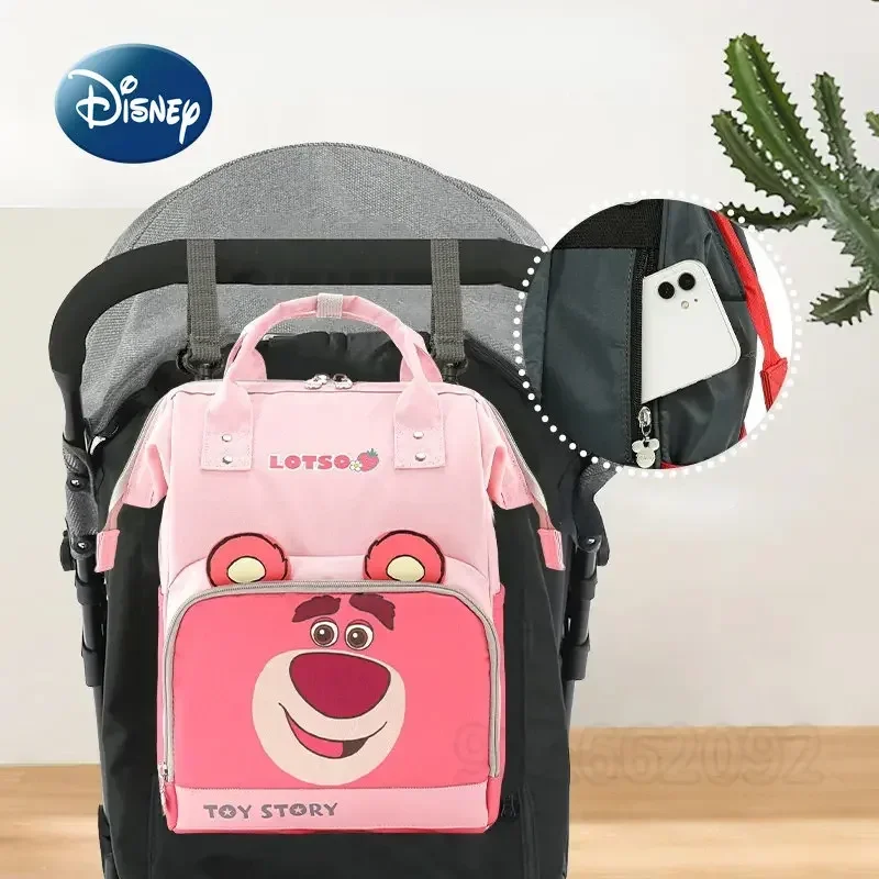 Disney New Diaper Bag Backpack Luxury Brand Original Baby Diaper Bag Cartoon Cute Baby Diaper Bag 3D High Quality Backpack