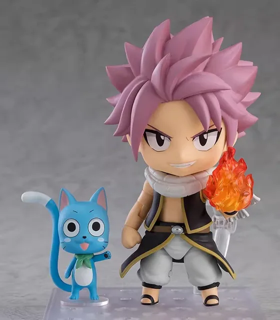 FAIRY TAIL - Figura Di Natsu Dragneel In PVC - 23 Cm - Effetti Fiamma - Modello Da Collezione Per Desktop