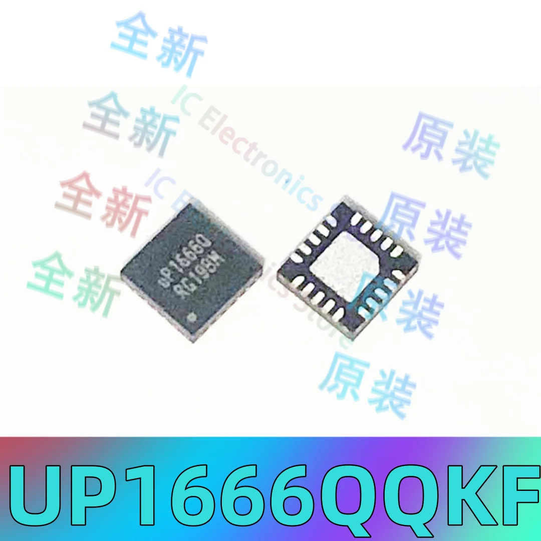 

Оригинальный подлинный Шелковый экран UP1666QQKF UP1666Q QFN-20, синхронное исправление и снижение напряжения, контроллер IC chip