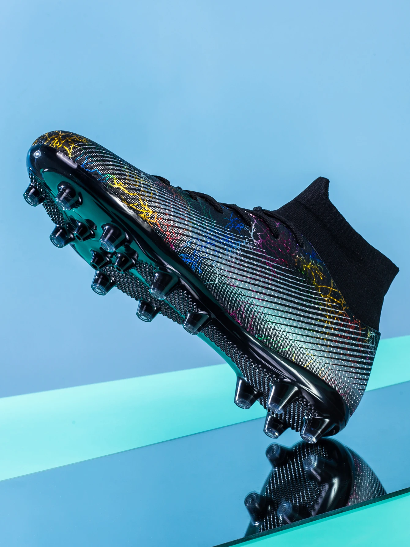 Men Kids Ankle Boots Children Fast Soccer Training Sneakers Outdoor Non Slip Male Football Cleats Shoes_voghion.com