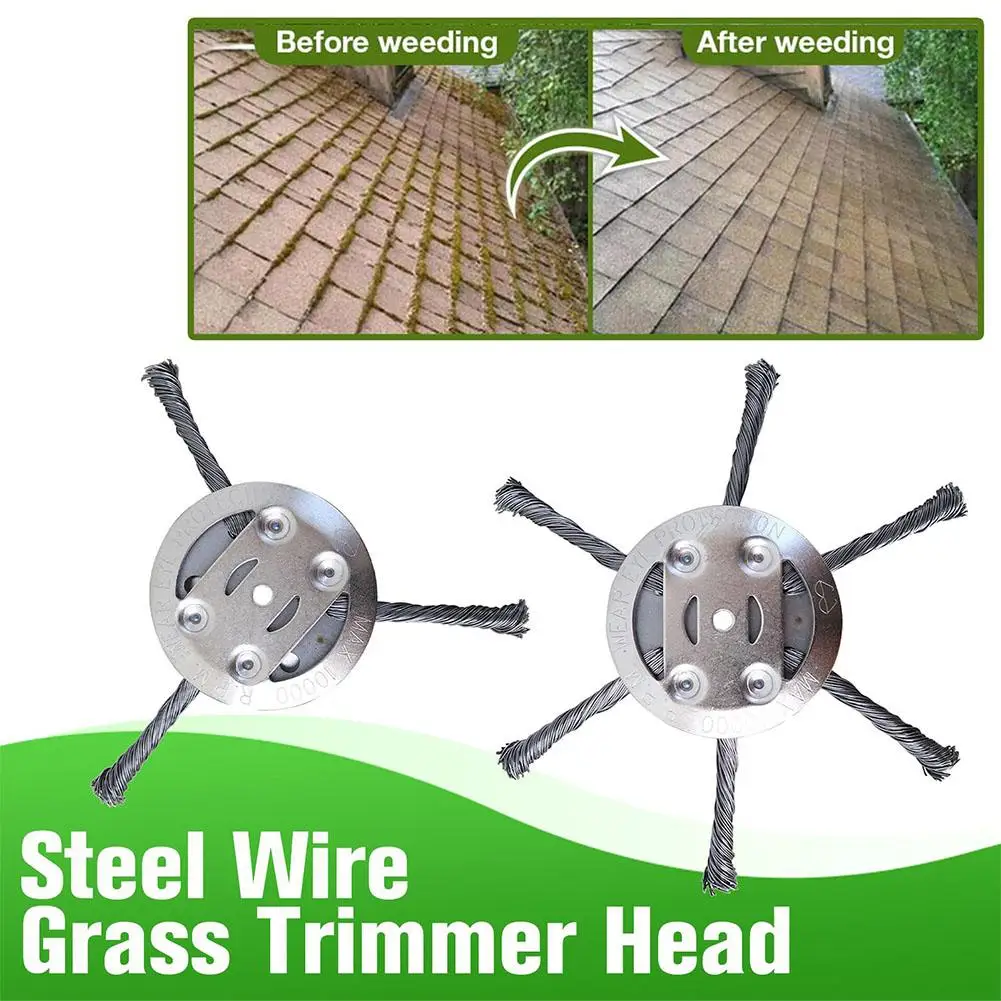 Steel Wire Trimmer Head for Cordless Grass Trimmers Garden Accessory