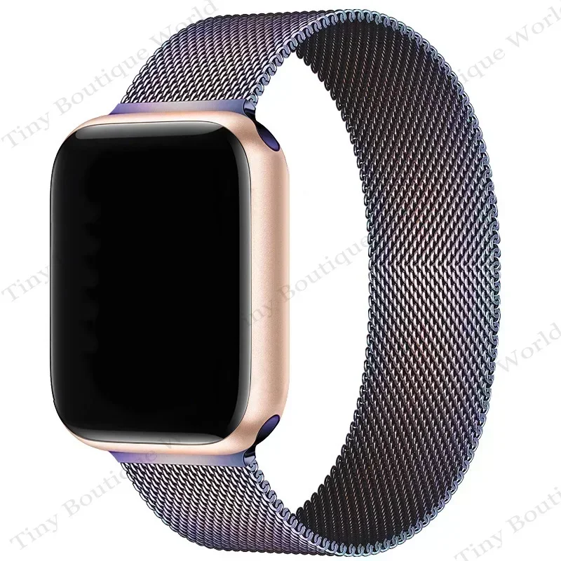 Elegant Milanese Stainless Steel Magnetic Watch Strap