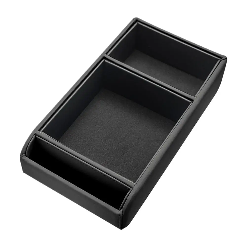 Premium-Aufbewahrungsbox für die Armlehne im Auto, multifunktional, mit Getränkehalter, Telefonsteckplatz, Taschentuchbox, Mittelkonsole, höhenverstellbares Pad – Detail 16