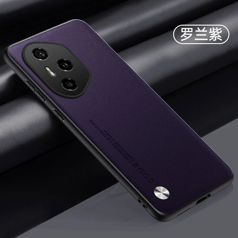 Carbon Fiber PU Leather Anti-Shock Matte Bumper Case