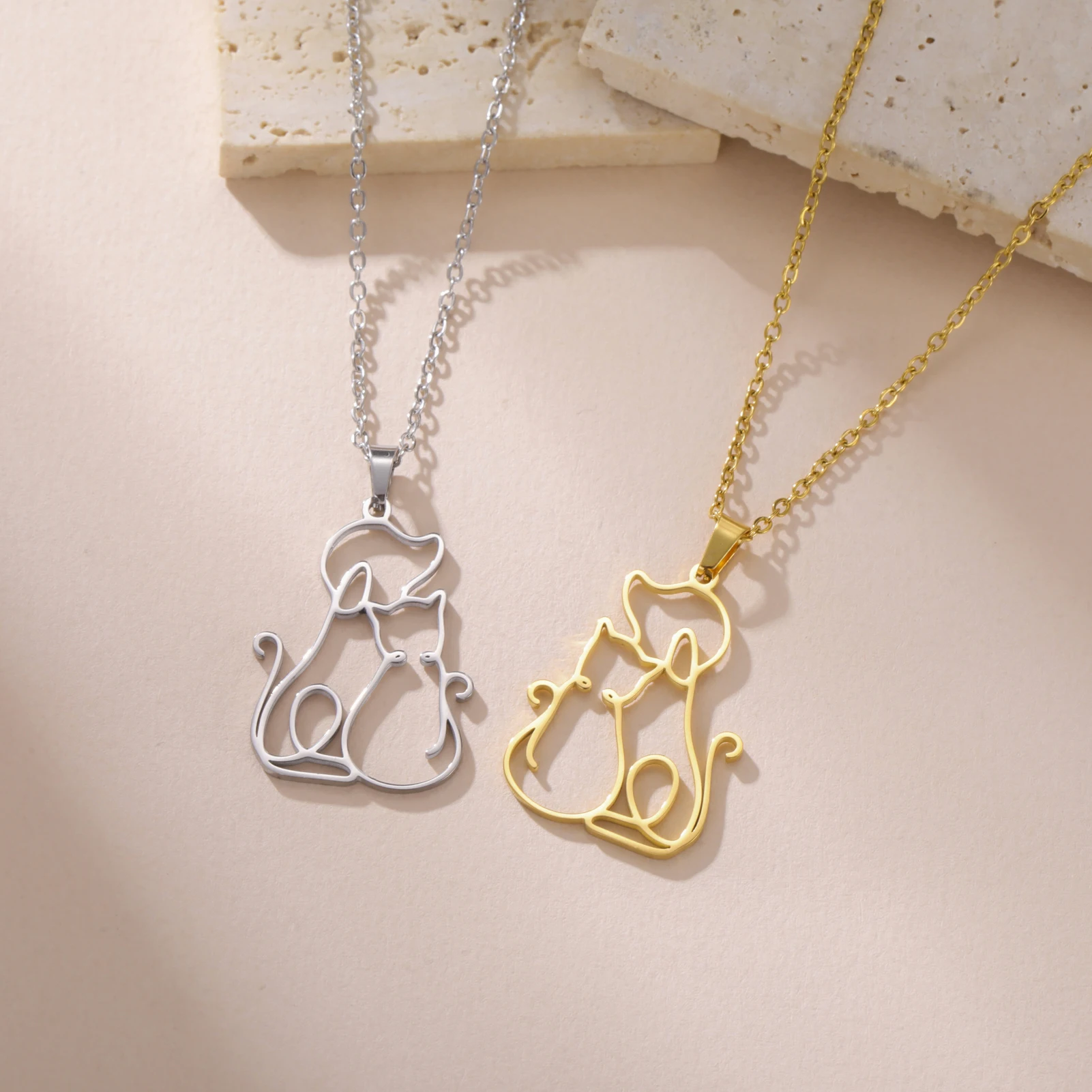 Charming Pet Pendant Necklace displayed elegantly