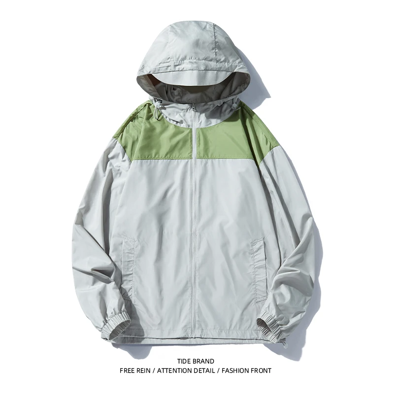 Outdoor Sun Protection UPF 40 Jacket Men Women with Sun Hat Waterproof Skin Clothing Fishing Hunting Quick Dry Skin Windbreaker