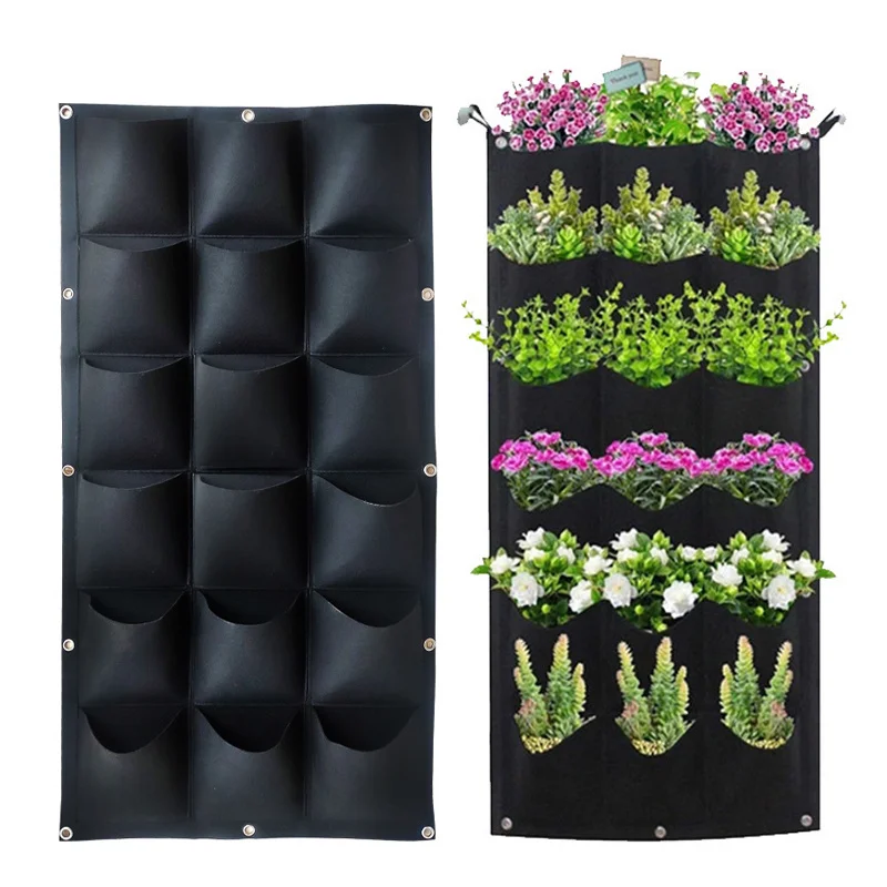 NOVOS bolsas para pendurar na parede, sacos para plantar, vaso de flores, jardim doméstico, saco de cultivo, plantador de jardim, vaso de plantas vertical, decoração para casa, vaso de flores - AliExpress