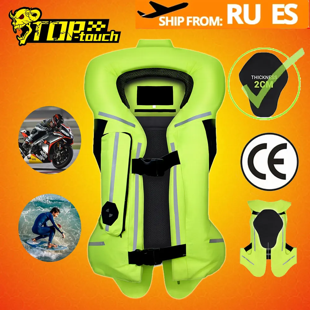 Gilet Airbag Per Moto Gilet Riflettente Giubbotto Da Corsa Per Moto Sistema Di Airbag Personale Airbag Protettivo Per La Sicurezza Della Vita Da Motoc