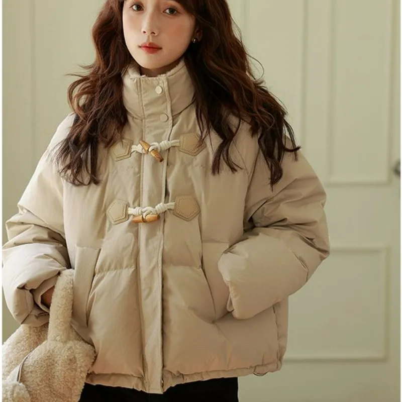 Новинка 2023, женское пуховое пальто из хлопка