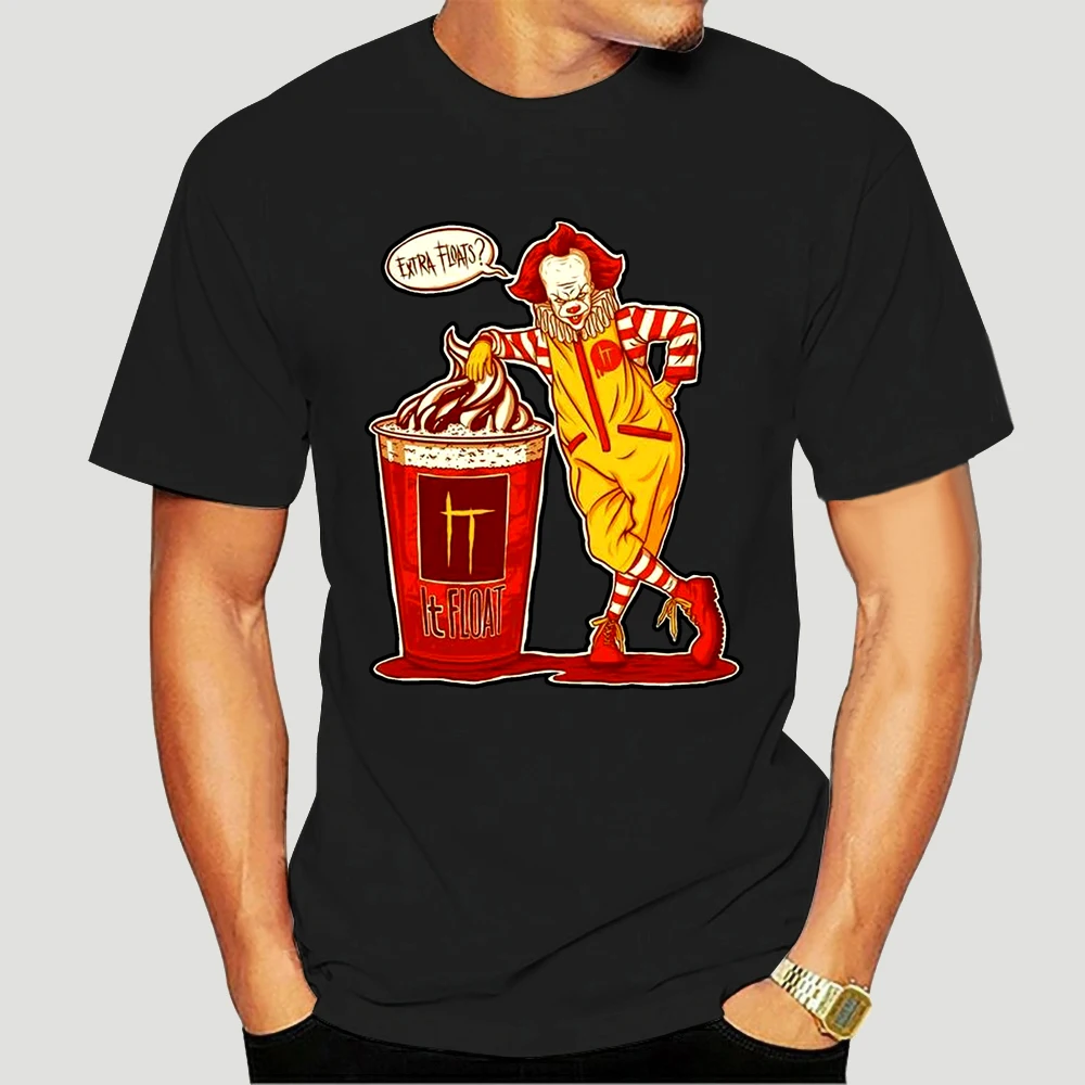 It Clown Pennywise Mcdonalds Extra Galleggia Mashup Horror Spaventoso Maglietta Per Adulti Cool Top Tee Shirt 6978X