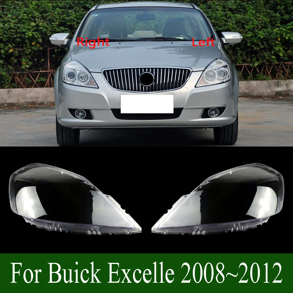 For Buick Excelle 2008~2012 Headlight Cover Transparent Lampshade Headlamp Shell Plexiglass Replace The Original Lens