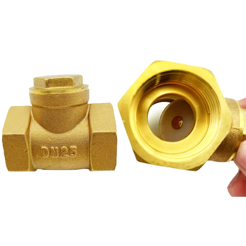 Parafuso Interno Latão Swing Válvula de Retenção Horizontal One-way Válvula de Retenção para Água g1 g3 g1 G11 G1-1 G1-1 g2 Bsp Dn15 20