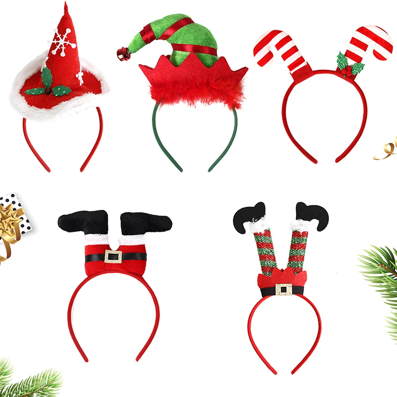 Christmas Hair Headband Santa Claus Reindeer Snowman