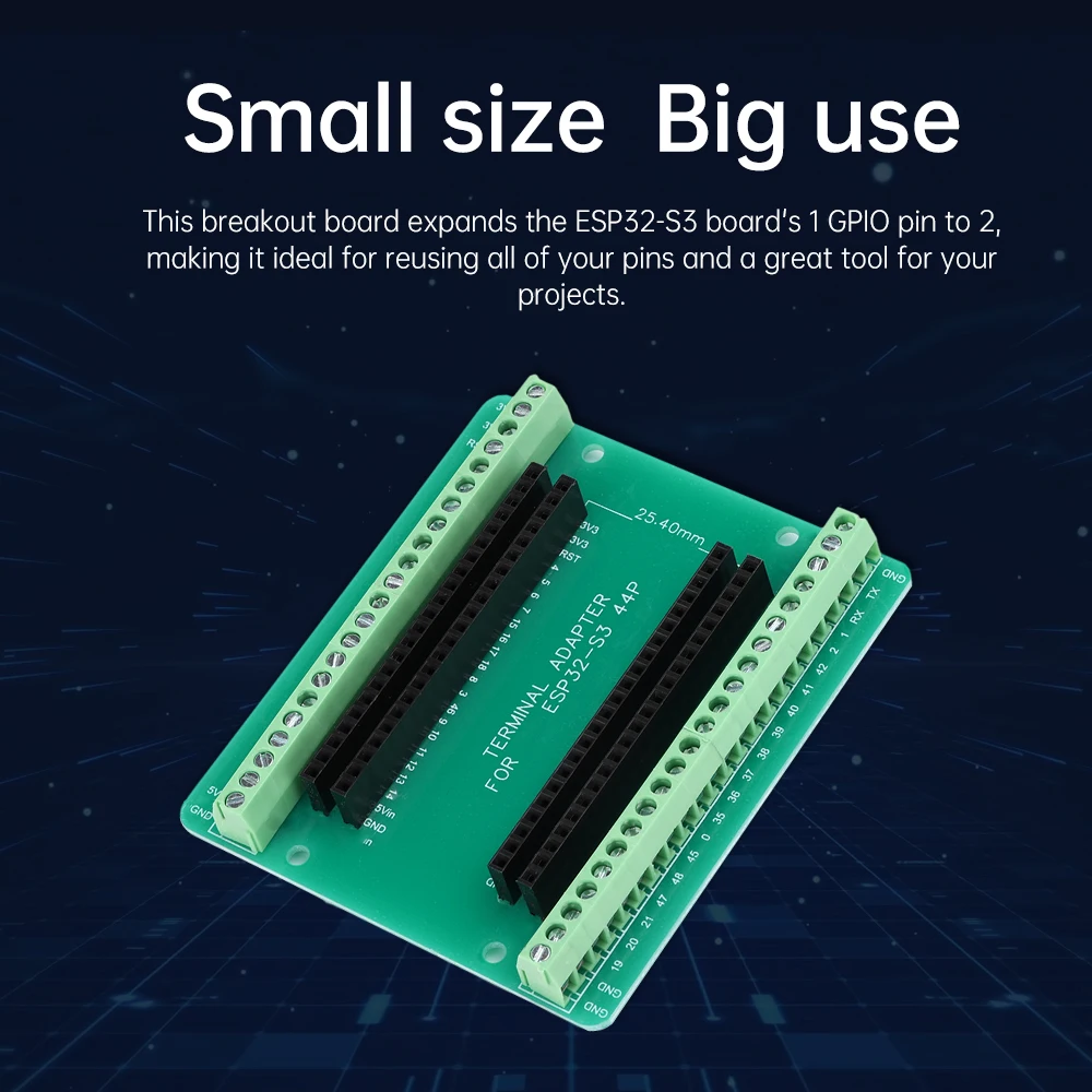 ESP32-S3 GPIO 확장 보드 모듈 개발 보드, 44 핀, N8R2, N16R8 에 적합