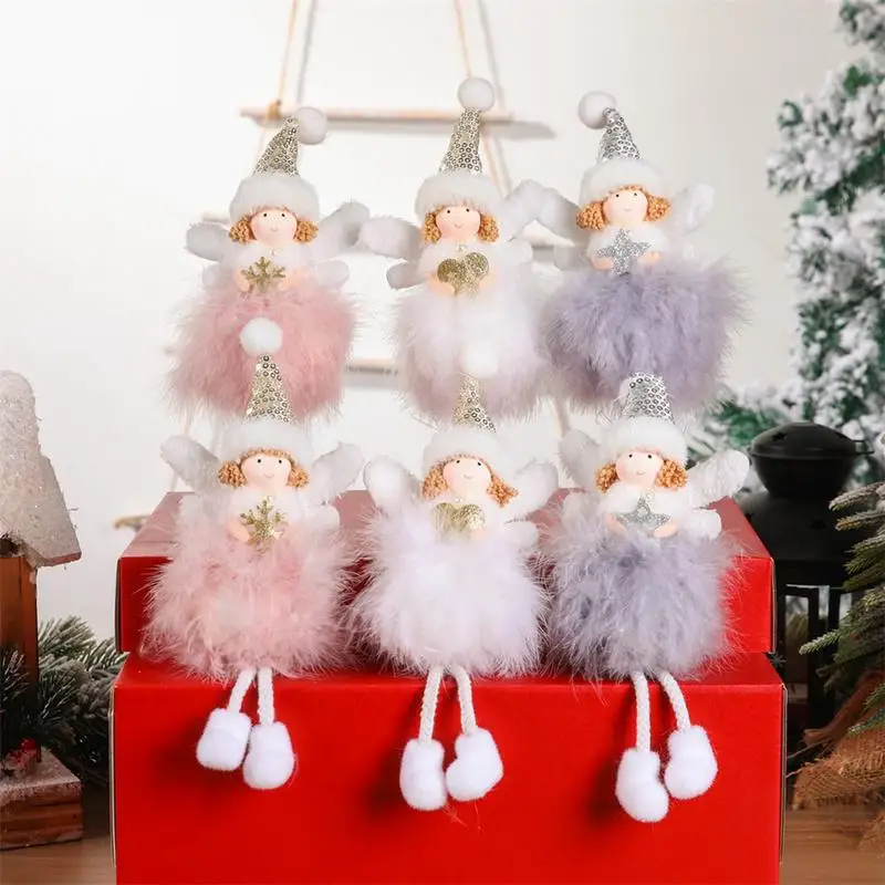 

Ангельские украшения для рождественской елки, рождественские ангелы, украшения ручной работы, ангельские украшения для рождественской елки, праздника, свадебной вечеринки