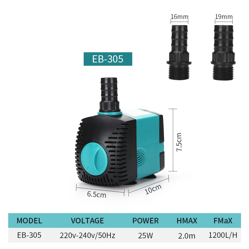 Ultra-Quiet 3-60W Submersible Water Fountain Pump Filter Fish Pond Aquarium thumbnail 4
