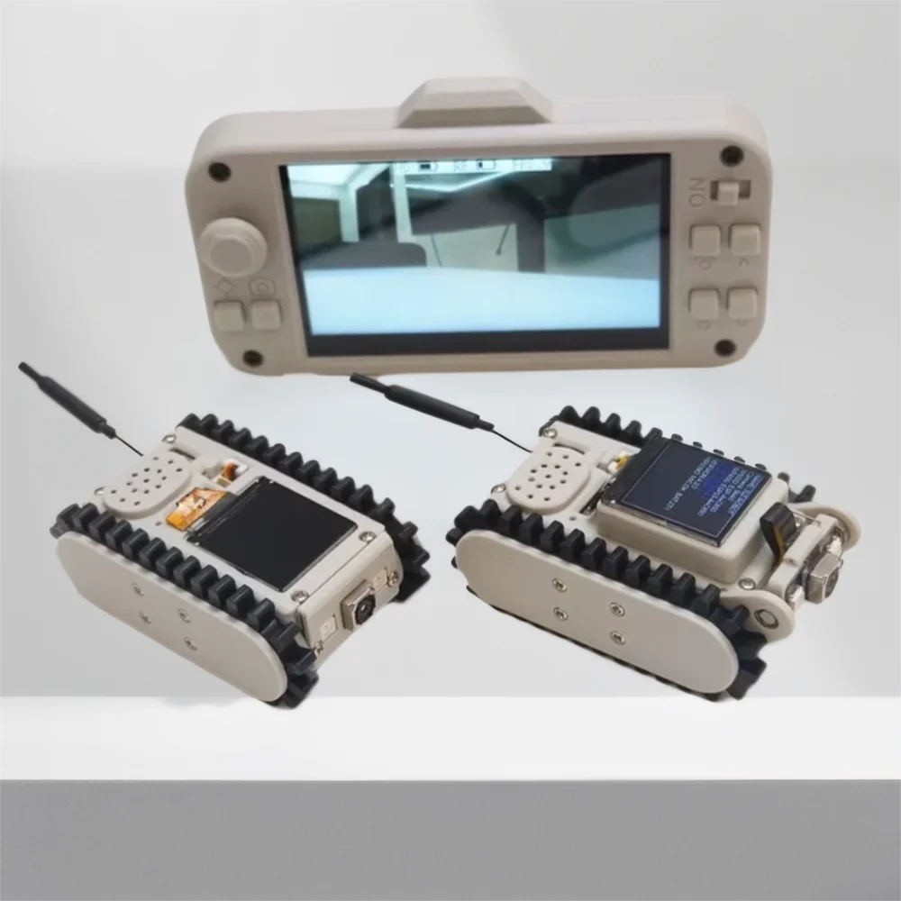 파이프라인 검사 무선 비디오 카메라 장착 자동차 트랙 로봇 제조업체 교육용 Esp32 스캐닝 코드 네트워킹 DIY 프로그램 Toysit