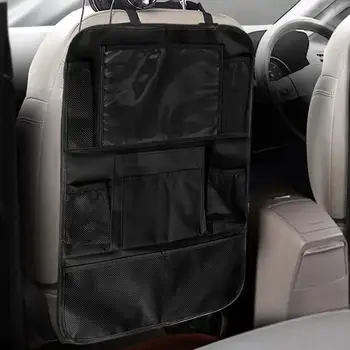 Organizer per sedile posteriore auto, tessuto spesso resistente all'usura, design multifunzionale, mantiene l'ordine sul sedile posteriore, accessorio affidabile per lo stoccaggio