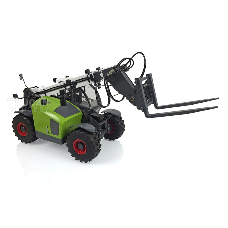 Gift JDM-128 1/14 RTR Telescopic RC Hydraulic Forklift Remoted Loader Multifunctional Truck Car FS I6S Outdoor Toys For Boys 3