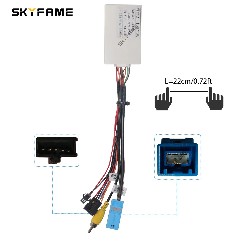 Car 360 Original Panoramic Reversing Camera Decoder For Toyota LVDS To CVBS