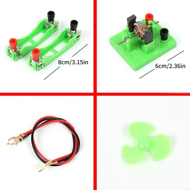 Open Type Electric Motor Fan Device Electromagnetism Experiment Circuit Accessory for Physics Teaching Demonstration