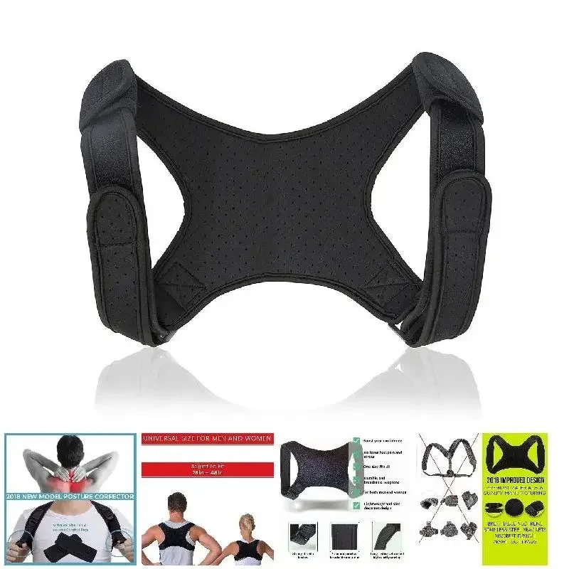 Adjustable Back Shoulder Posture Corrector Belt Clavicle Spine Support Reshape Your Body Home Office Sport Upper Back Neck Brace