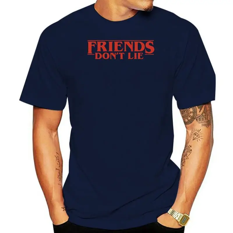 thumbnail image 1 of Camiseta FRIENDS DONT LIE Stranger Thing negra, blanca o gris DEMOGORGON, 1 of 5