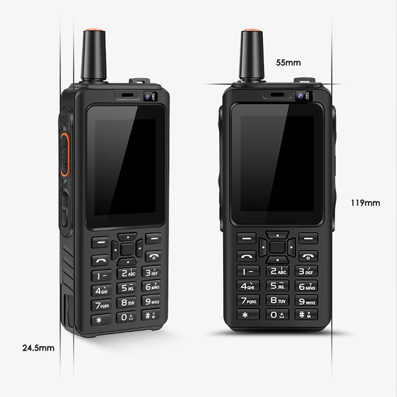 UNIWA F40  Zello Walkie Talkie IP65 Phone With Antenna 2.4 Inch Touch Screen 1GB+8GB Smartphone 4000mAh LTE Quad Core Cellphone