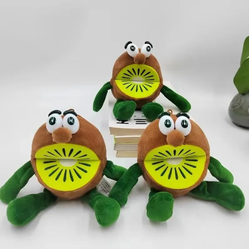 Coin Wallet Pendant Small Wallet Toy Doll Pendant Backpack Doll Birthday Gifts Cartoon Kiwi Fruit Plush Coin Purse Doll Bag