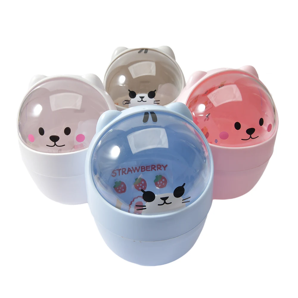 1 Piece Creative Stationery Storage Box Cute Cartoon Makeup Storage Box Student Supply