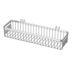 Stainless Steel Space - Saving Hanging Cutlery Holder with Hook - Silver, Large Capacity Chopsticks and Utensil Storage Basket (S)