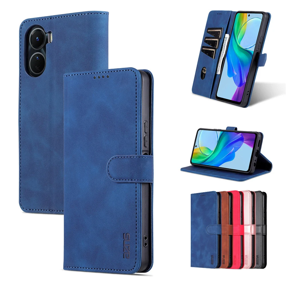 Per Oppo A76 4G Custodia Flip Leather Phone Cover Card Per Oppo A76 4G Coque Fundas Bag Book Protector