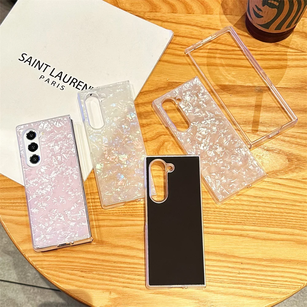 Luxurious Aurora Shell Pattern Ultra Slim Acrylic Shockproof Phone Case