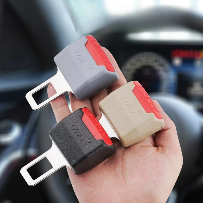 2 PCS Car Seat Belt Clip Extender Safety Seatbelt Lock Buckle Plug Thick Insert Socket Extender Safety Buckle