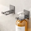 Universal Punch-free Shower Gel Bottle Rack Wall Mounted Adjustable Shampoo Bottle Metal Holder Hand Soap Dispenser Hook 1