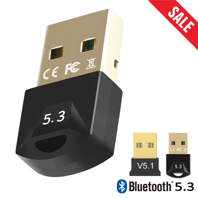 USB Bluetooth 5.3 Adapter Transmitter Bluetooth Receiver Wireless Speaker  Audio Mouse Dongle USB Adapter for Computer PC Laptop - AliExpress