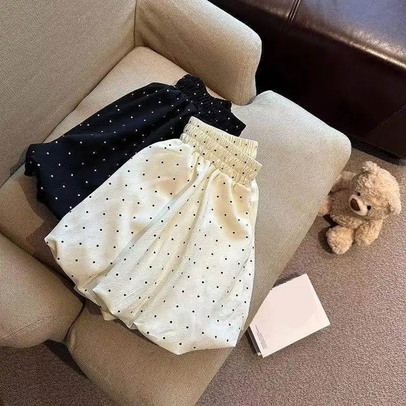 Women Vintage High Waist Design Mini Skirts Japanese Fashion Casual Lovely Clothes New Korean Style Sweet Puffy Polka Dot Skirts 1