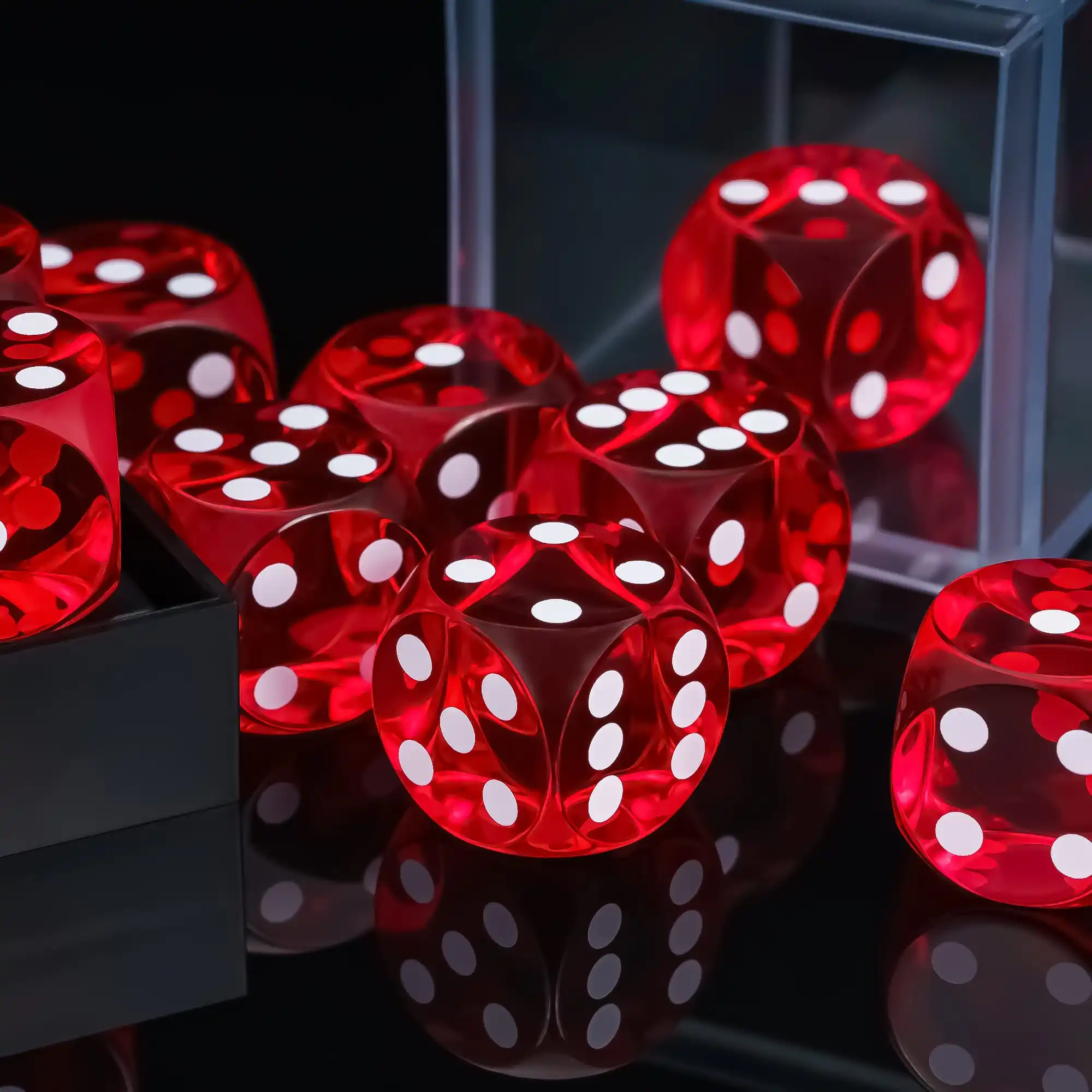 Game Dice Dice Set Resin Dots D6 Precision Dices Transparent Six Sides Dice Round Corner 4PC 16mm Standard D6 for RPG Board Game Club Bar Gambling