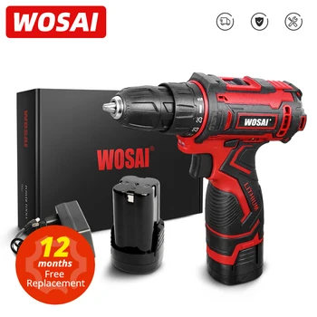 WOSAI 16V MT Series Electric Screwdriver Cordless Drill Lithium Battery Drill 25+1 Torque Settings 3/8-Inch 2-Speed Power Tools 1