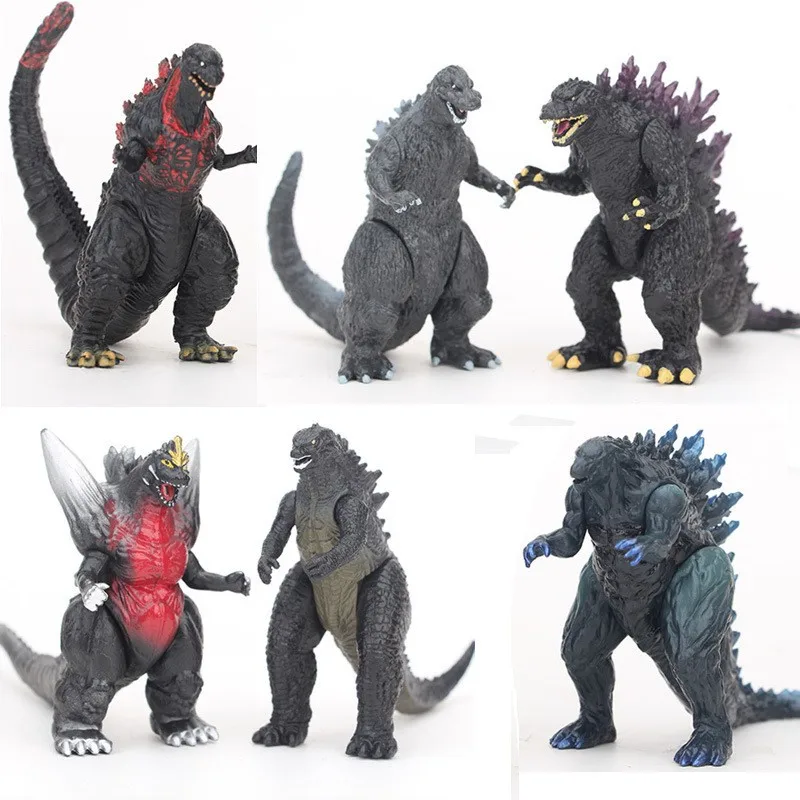 

Godzilla Q Version Action Figure Anime Monster 8CM PVC Doll Ornaments Hand Model Toy King Ghidrah Model Desktop Decoration Figma