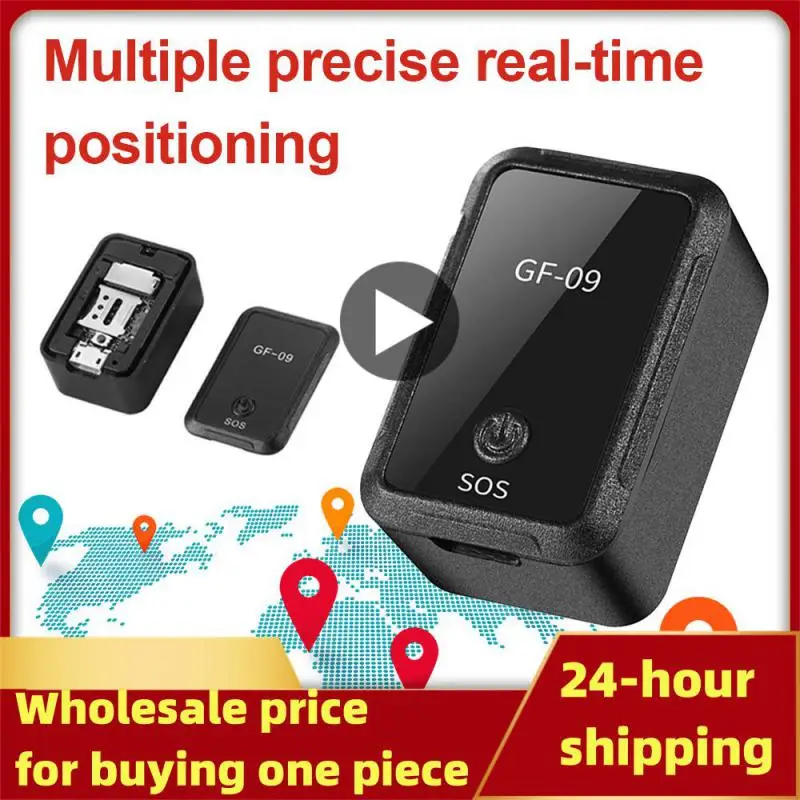 

Mini GF-09 GPS Car Tracker Real Time Tracking Anti-Theft Anti-lost Locator Strong Magnetic Mount SIM Message Positioner