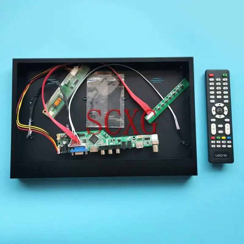 Scheda Driver Tv + Custodia In Metallo Adatta B133Ew01 Muslimatex Vga Hdmi Compatibile Av Usb Rf 13.3 "Lvds 20 Pin Kit 1Ccfl 1280*800