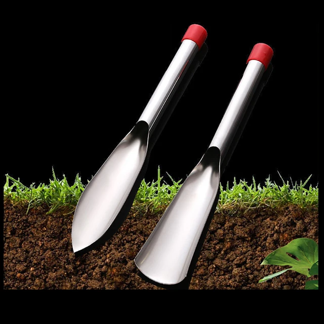 Gardening Shovel Stainless Steel Leaf Hand Spade Planting Weeding Digging Transplanting Trowel Potting Soil Scoop Gardening Tool 5