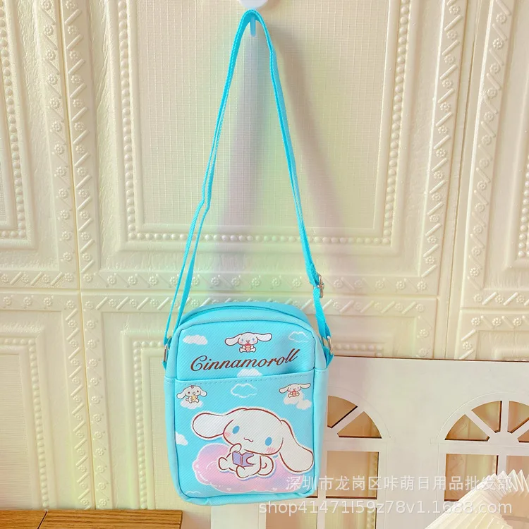 Cute Cinnamorolls Girls Single Shoulder Phone Bag Kuromis Go Out Change Earphone Money Storage Bag Crossbody Bags Kids Gifts