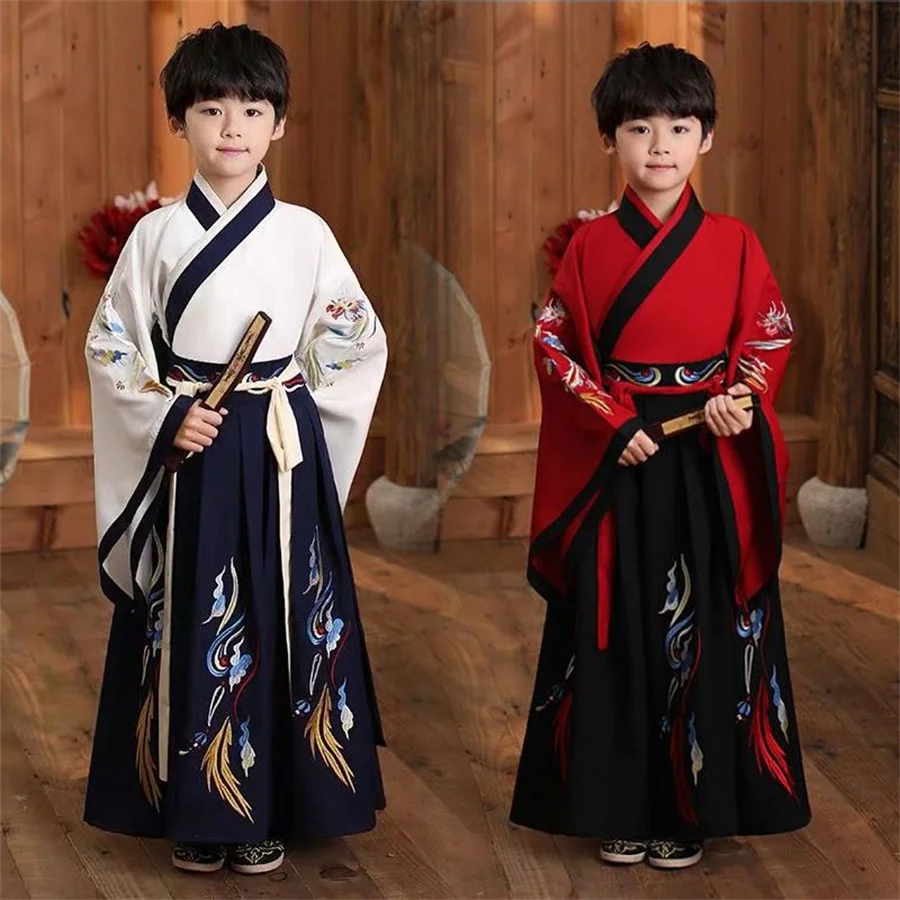 Robe Traditionnelle Chinoise Hanfu / Tang - Cosplay, Fête - Taille Au Choix, Motif Phoenix