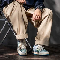 Mra Starry Sky Oil Painting Sneakers Men's Shoes Spring New Couple Niche Design Thick-Soled Sports and Casual Trbottomy Shoes 4