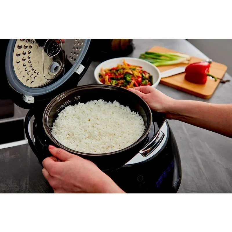 Yum Asia Sakura Rice Cooker with Ceramic Bowl and Advanced Fuzzy Logic (8 Cup, 1.5 Litre) 6 Rice Cook Functions, 6 Multicook 4