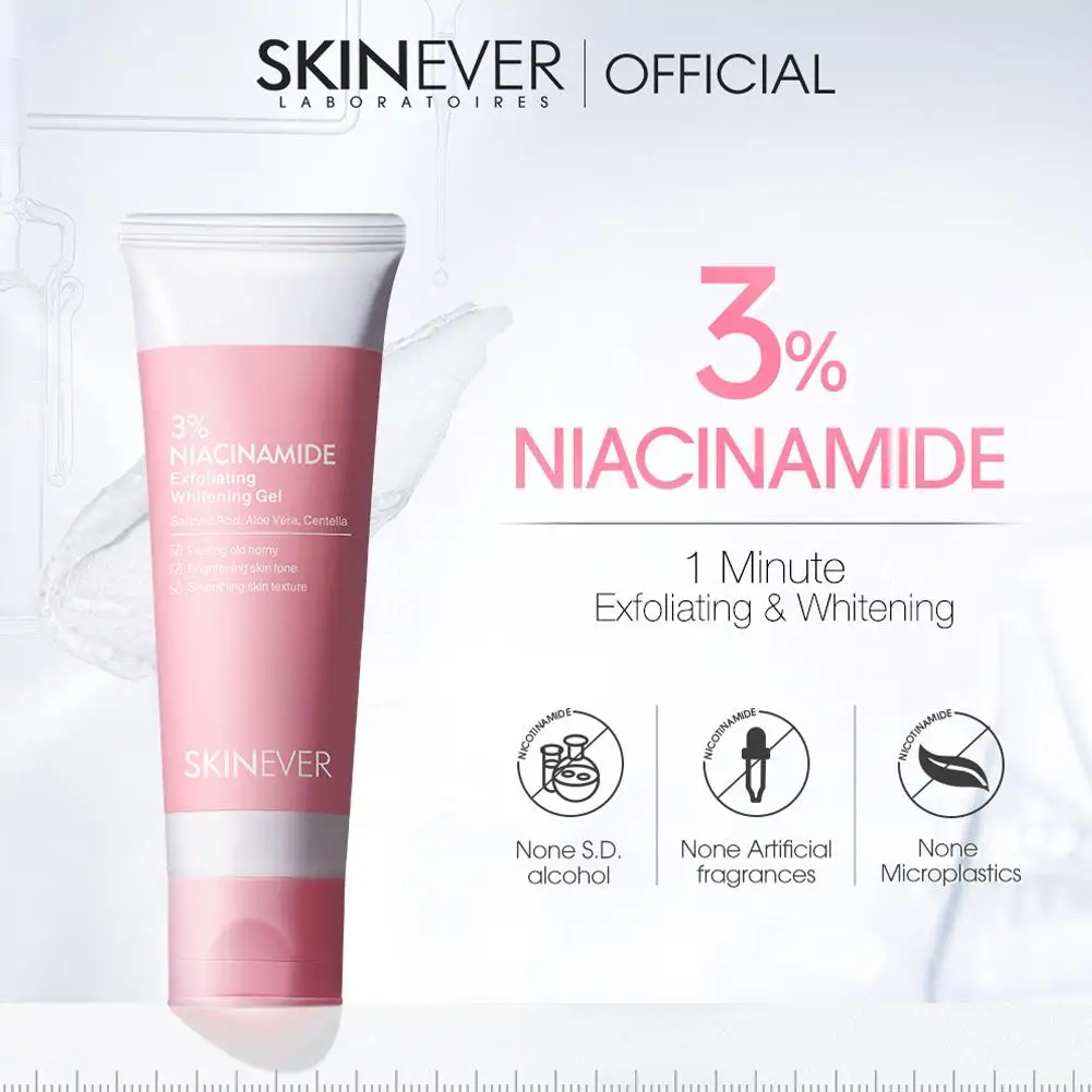 

Niacinamide, отшелушивающее средство для лица, скраб для тела, отбеливание, уход за кожей, 55 мл, продукты для отшелушивания Rem J7K3