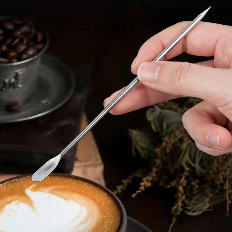 Graphic Latte Art Pen - Light Wood, Customisable Accessories for Baristas