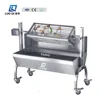 Outdoor Camping New Type Stainless Steel Charcoal BBQ Grill Automatic Rotary Electric Barbecue Grill With Brackets 5
